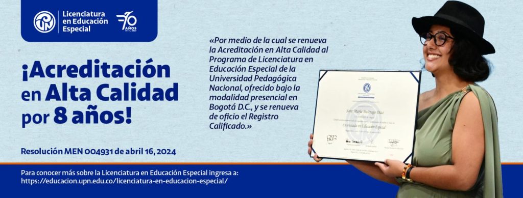 Alta acreditacion_LEE_FB PORTADA Licenciatura en Educación Especial – Ficha técnica Imagen de alta acreditación Título: Acerca de la LEE Texto de descripción