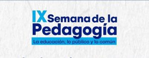 Participe en la IX Semana de la Pedagogía